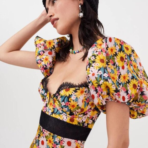 NWT Syliva Maxi Dress by For Love and Lemons - Picture 4 of 5